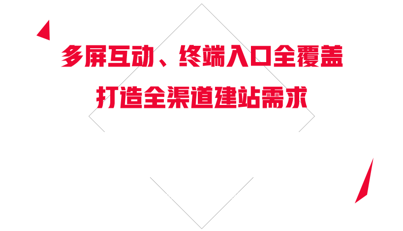 多屏互動(dòng)，終端入口全覆蓋，打造全渠道建站需求